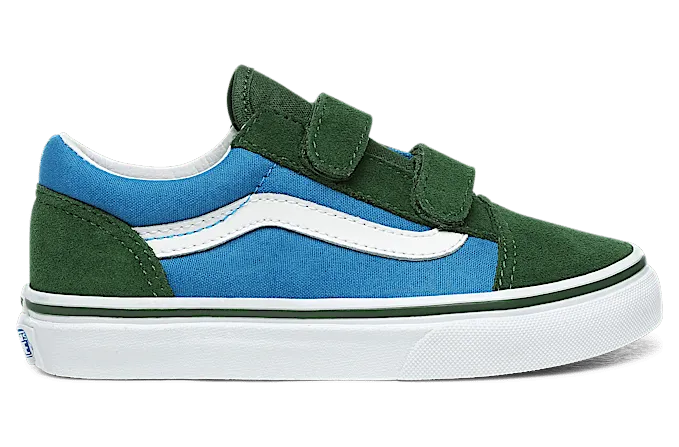 VANS 2-tone Old Skool V Schoenen Voor Kinderen (Groen)