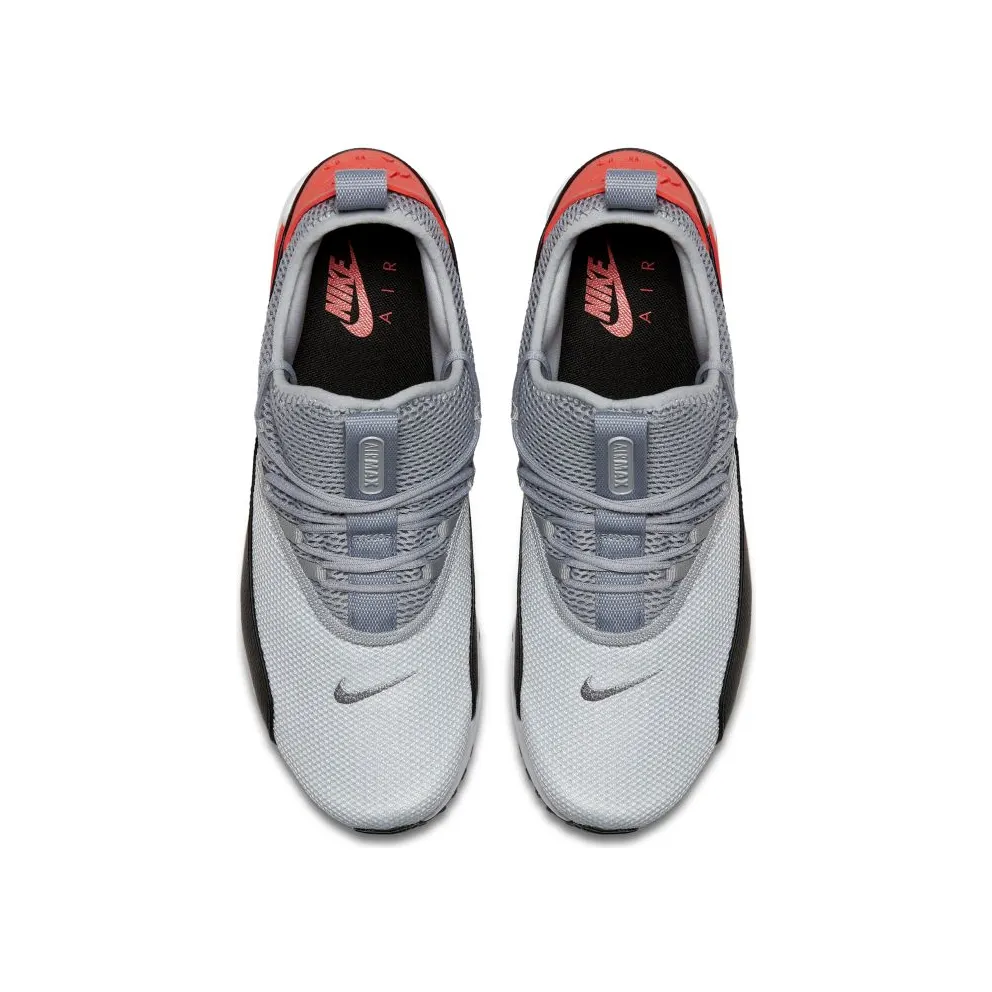 Nike Air Max 90 EZ Wolf Grey Bright Crimson Wolf Grey/Cool Grey-Black-Bright Crimson-White (AO1745-002)