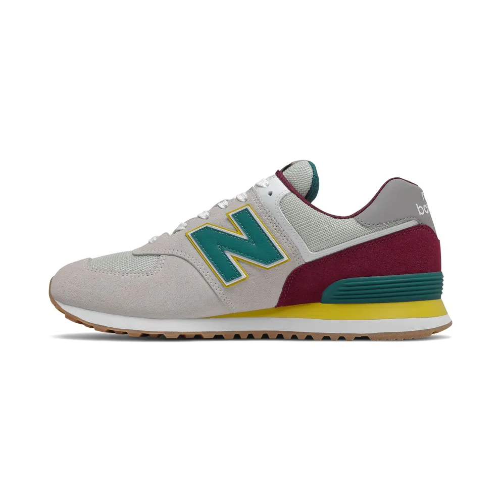 New Balance ML574 PR2 Grey / Burgundy (ML574PR2)