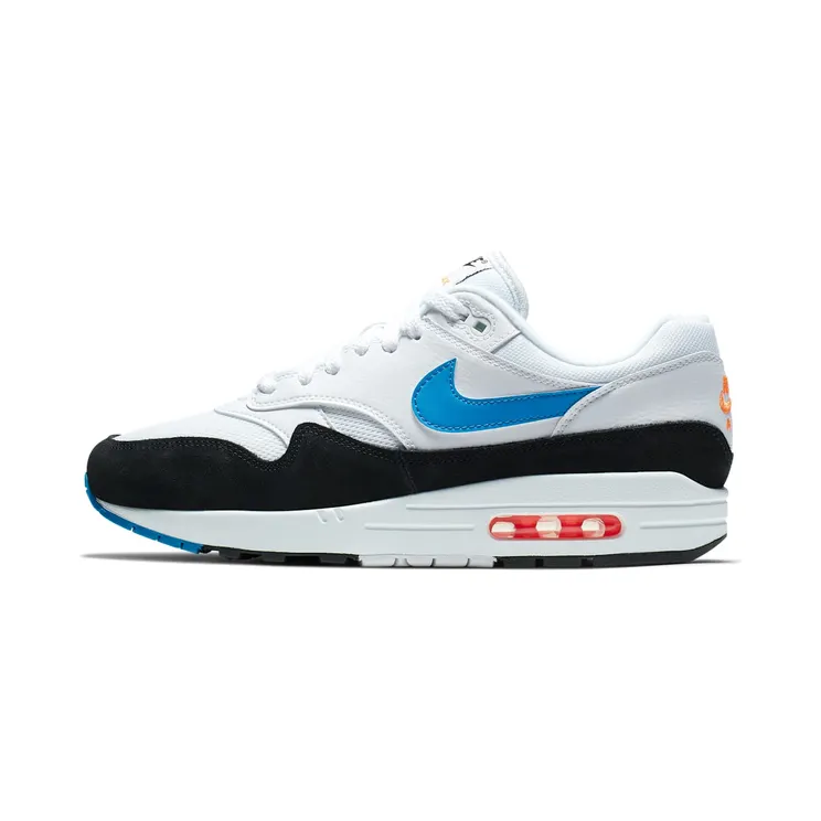 Nike Air Max 1 “White / Total Orange / Black / Photo Blue” (AH8145-112)