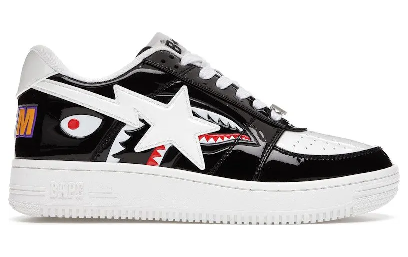 A Bathing Ape Bape Sta Low Color Block Shark Black (1G80191009-BLK)