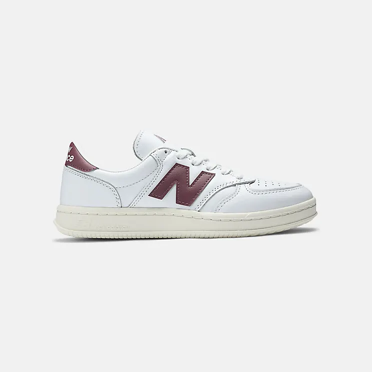 NEW BALANCE T500 “White / Washed Burgundy” (CT500LPB)