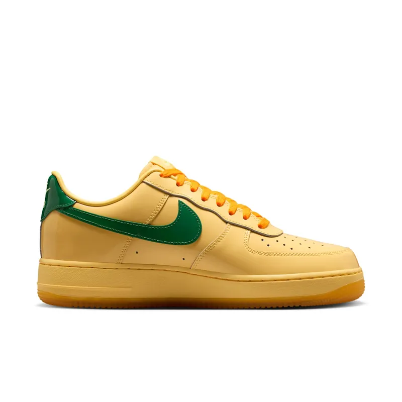 Nike Air Force 1 Low “Patent Leather Topaz Gold Pine Green” (IO4489-700)