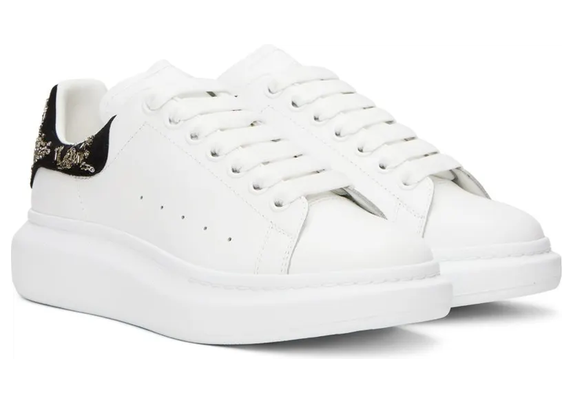 Alexander McQueen White Oversized 9089 WHITE/BLACK/SIL (711148WICG9) (4)