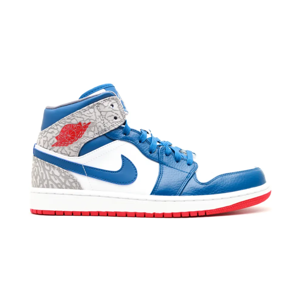 Jordan 1 Retro Mid True Blue (554724-107)