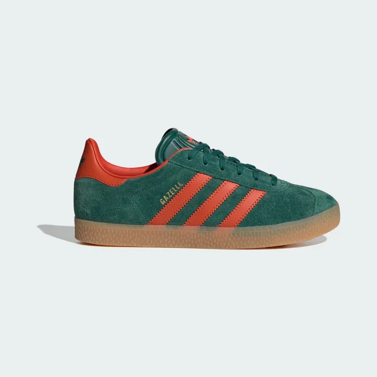 adidas Gazelle Kids Collegiate Green / Preloved Red / Gum (IE8604)