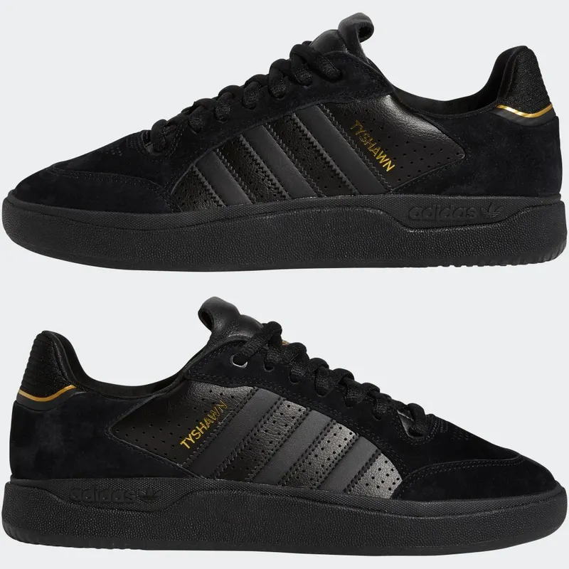 adidas Tyshawn Low Core Black / Core Black / Gold Metallic (GW3178)