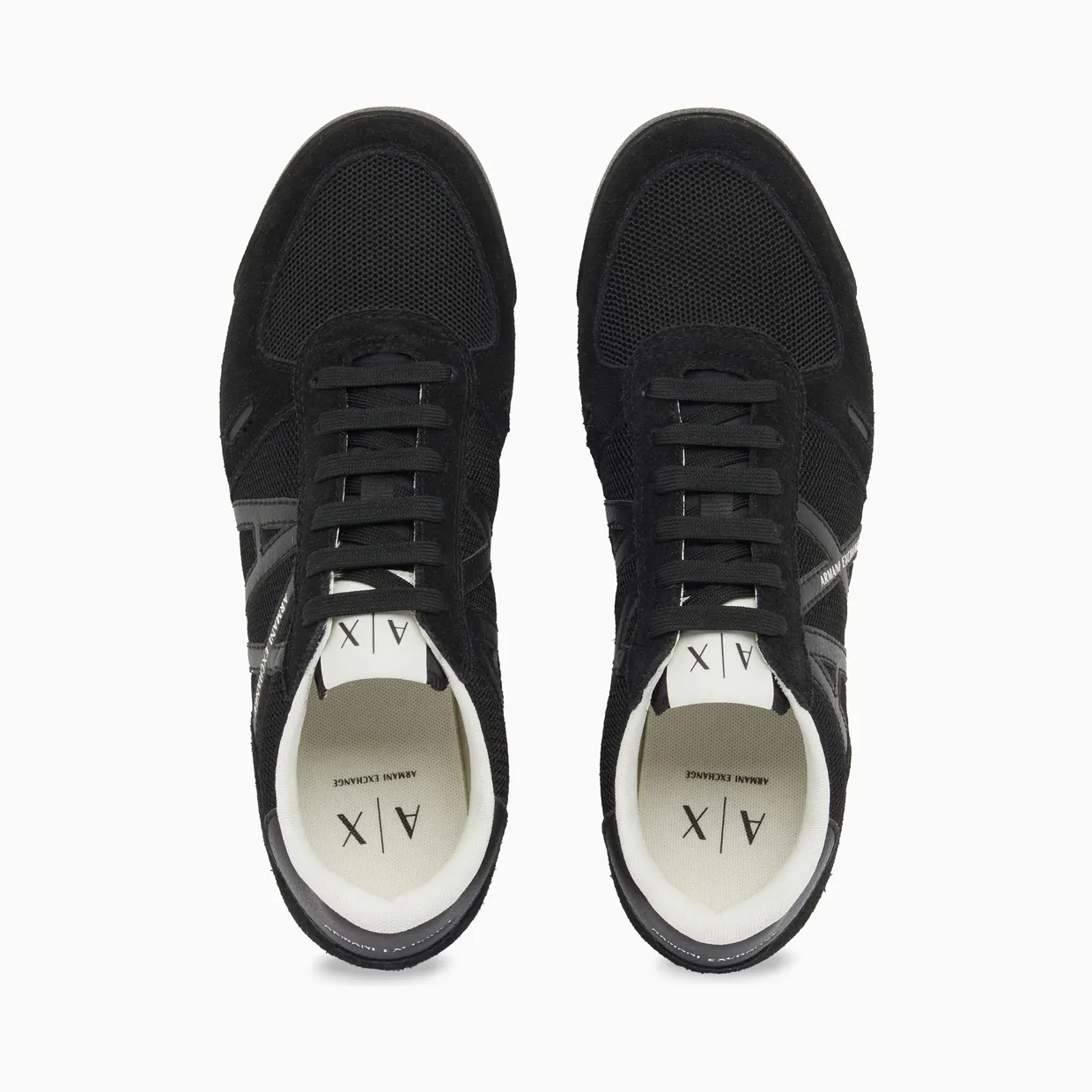 Armani Lace-Up Sneakers In Suede And Mesh With A Rubber Sole (XM002616-AF22755-MC005) (3)