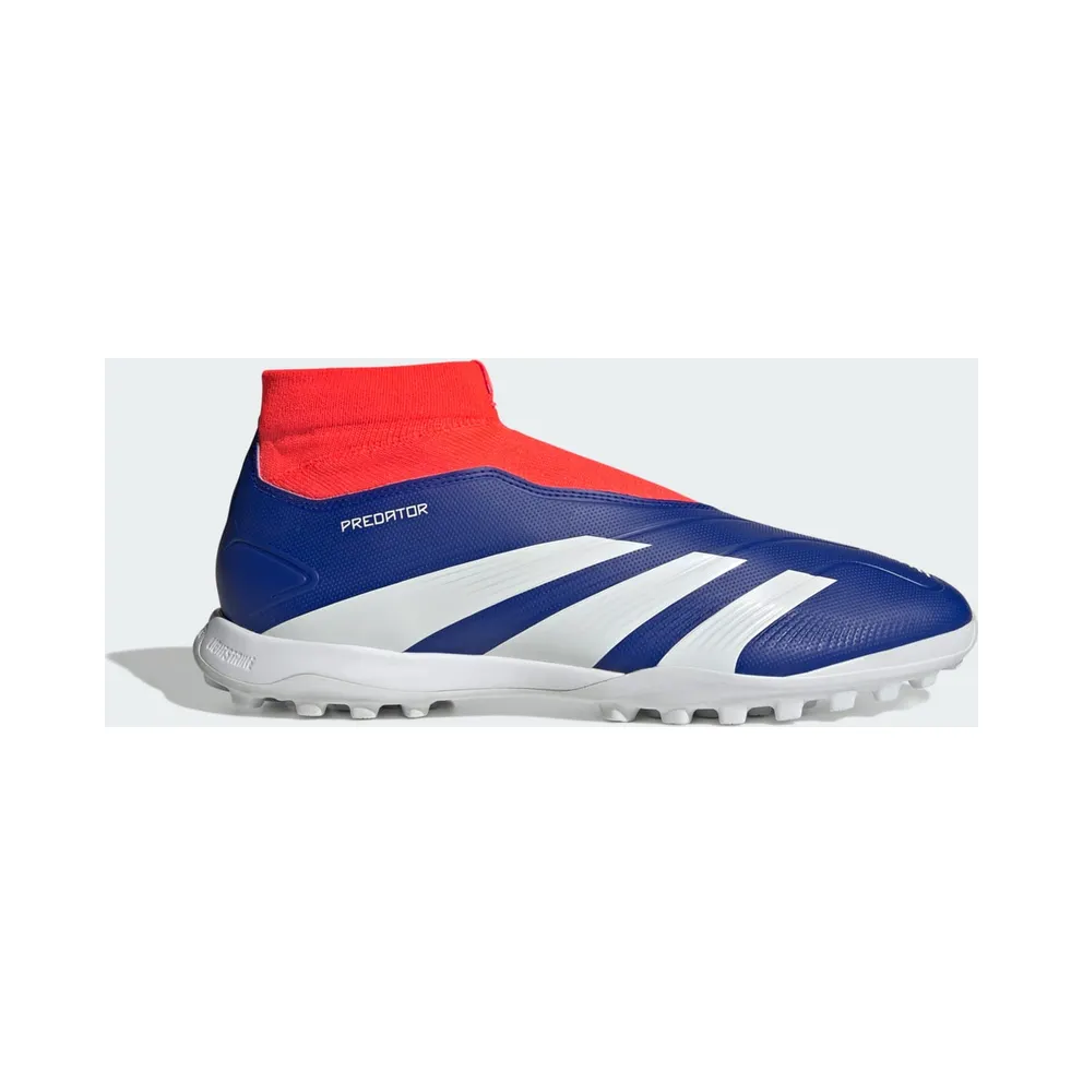 adidas Predator League Laceless Turf Lucid Blue Cloud White Solar Red (IF6385)