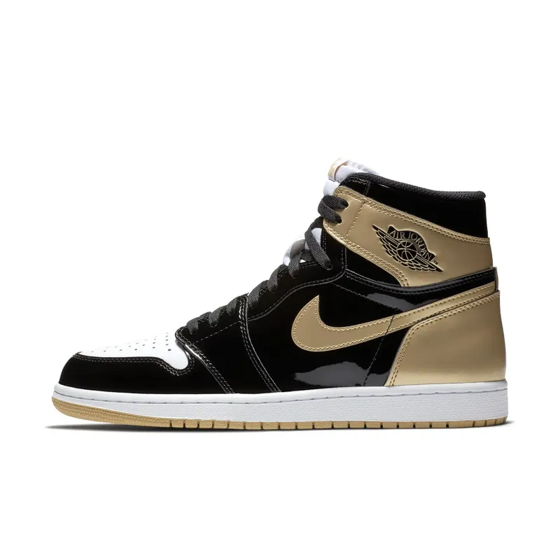 Jordan 1 Retro High Gold Top 3 Black/Black-Metallic Gold (861428-001)