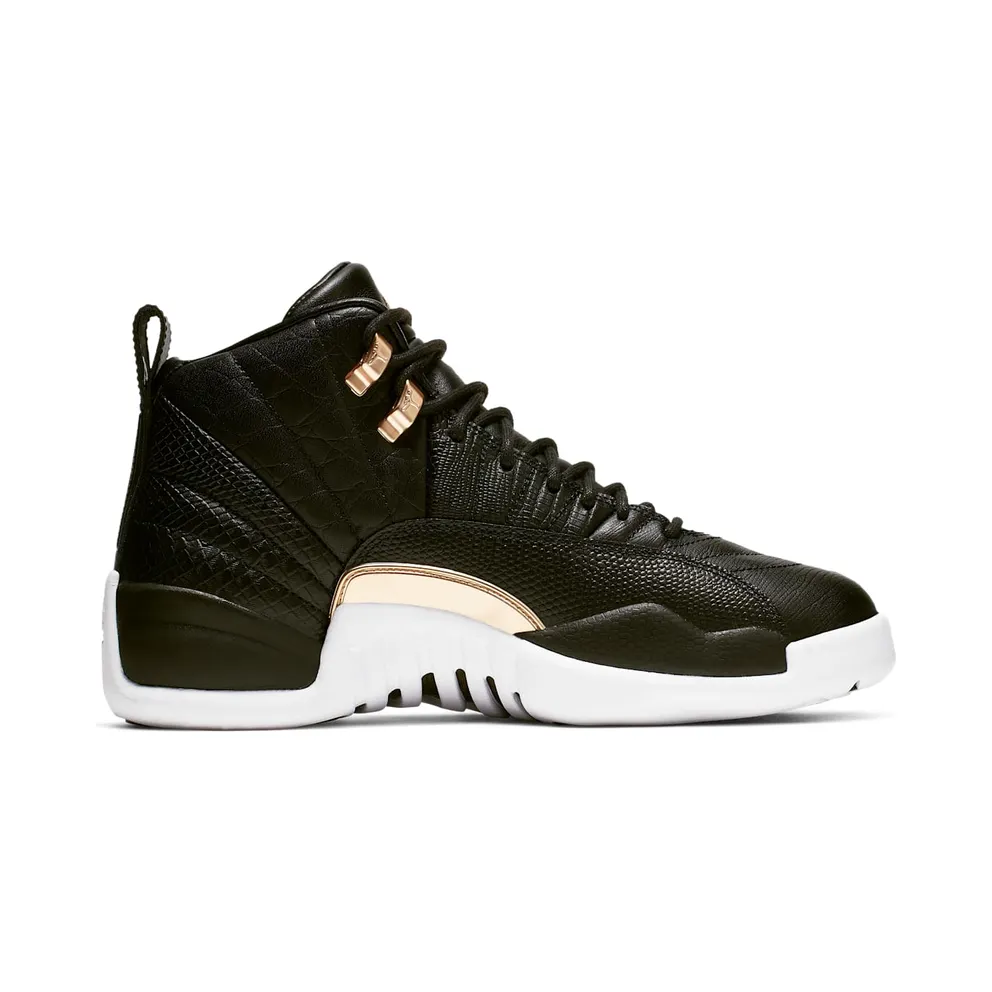 Jordan 12 Retro Black Metallic Gold White (W) Black/Metallic Gold-White (AO6068-007)