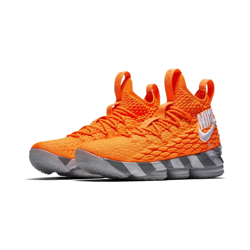 Nike LeBron 15 Orange Box (House of Hoops Special Box and Accessories) Total Orange/White-Mine Grey (AR5125-800)