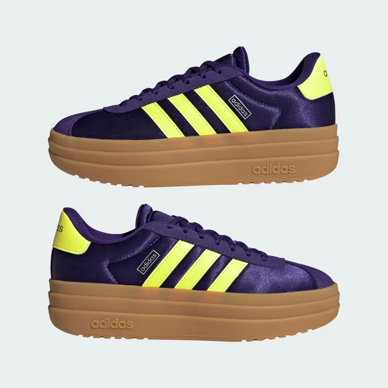 Adidas VL Court Bold Junior Collegiate Purple / Hi-Res Yellow / Silver Metallic (JQ1874)
