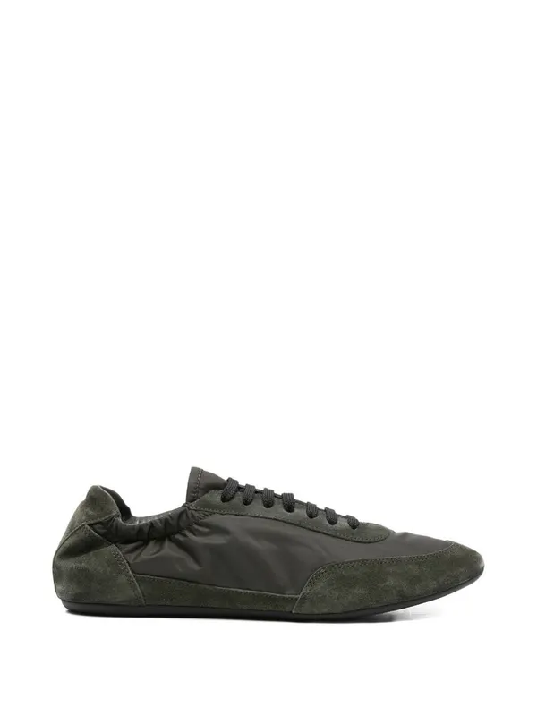 Prada – Collapse Re-Nylon and suède elastische sneakers – Men – Shoes – Green (2EG479D7CF0334)