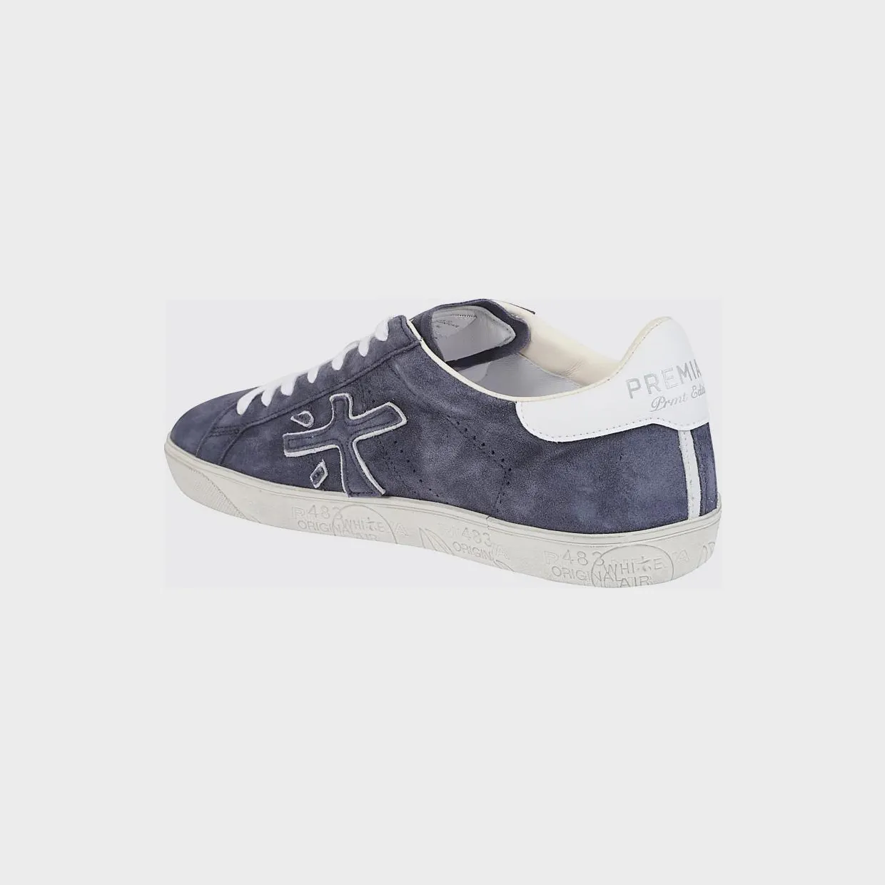 Premiata Steven Suede Sneakers Navy (STEVEN6643) (2)
