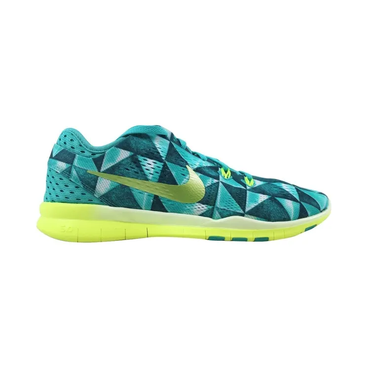 Nike Free 5.0 TR Fit 5 PRT Light Retro/Volt-Artisan Teal-White (W)