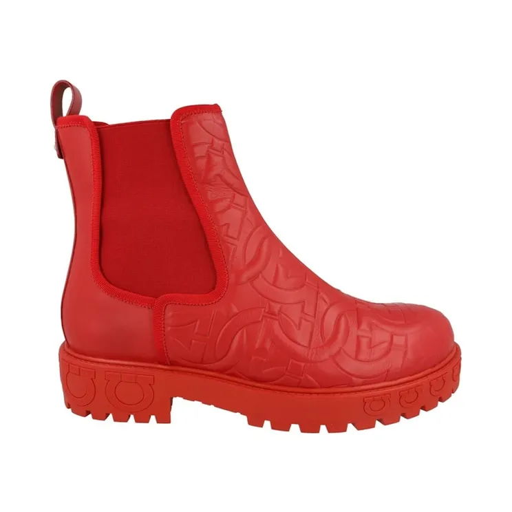 Ferragamo Varsi Chelsea Boots Red (01D168-750897-1C)
