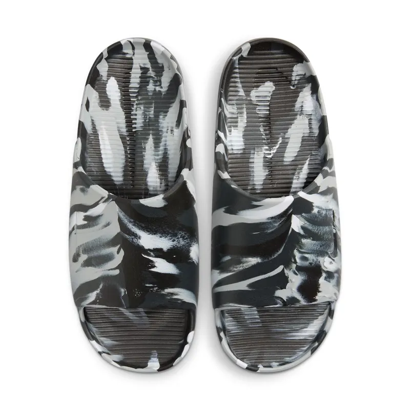 Nike Calm Slide Marble Black Grey (FV5637-001)