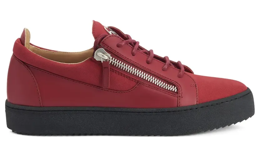 Giuseppe Zanotti Frankie Sneakers mit doppeltem Reißverschluss – Rot (RM30054009)