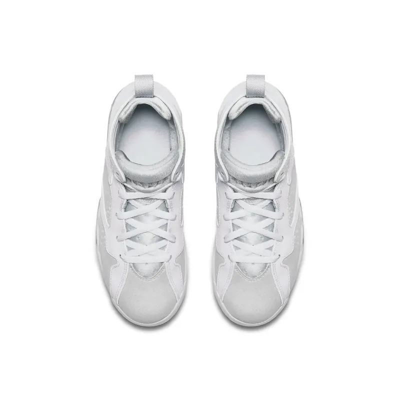 Jordan Air 7 Retro BP Pure Money White (PS) White/Metallic Silver (304773-120)