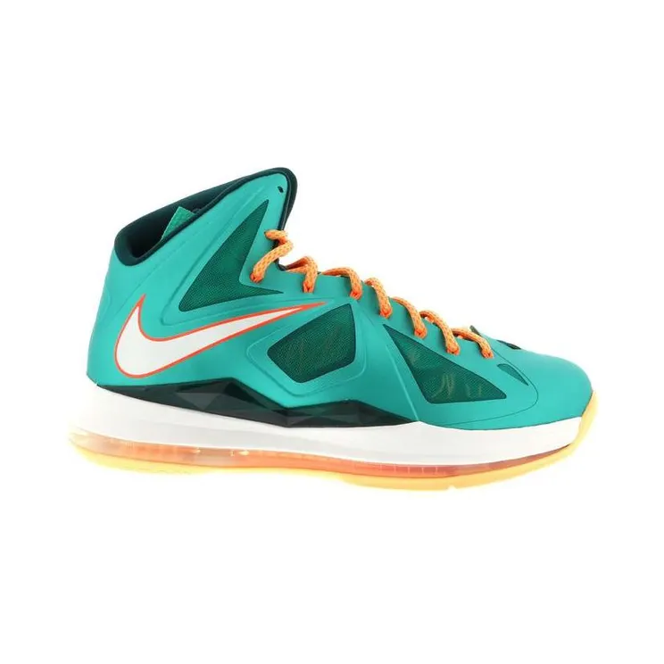 Nike LeBron 10 ‘Miami Dolphins’ Atmc Tl/Sl-Dk Atmc Tl-Ttl Orng (541100-302)