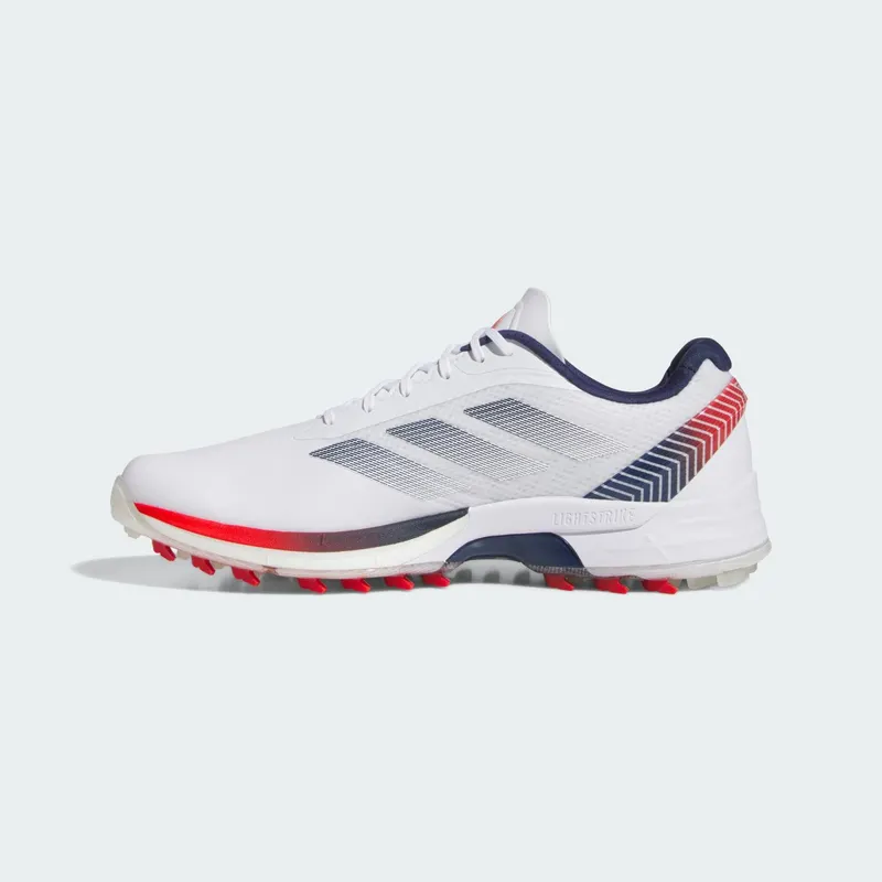 adidas Adizero ZG Spikeless Golf Cloud White Dark Blue Red (JS1898)