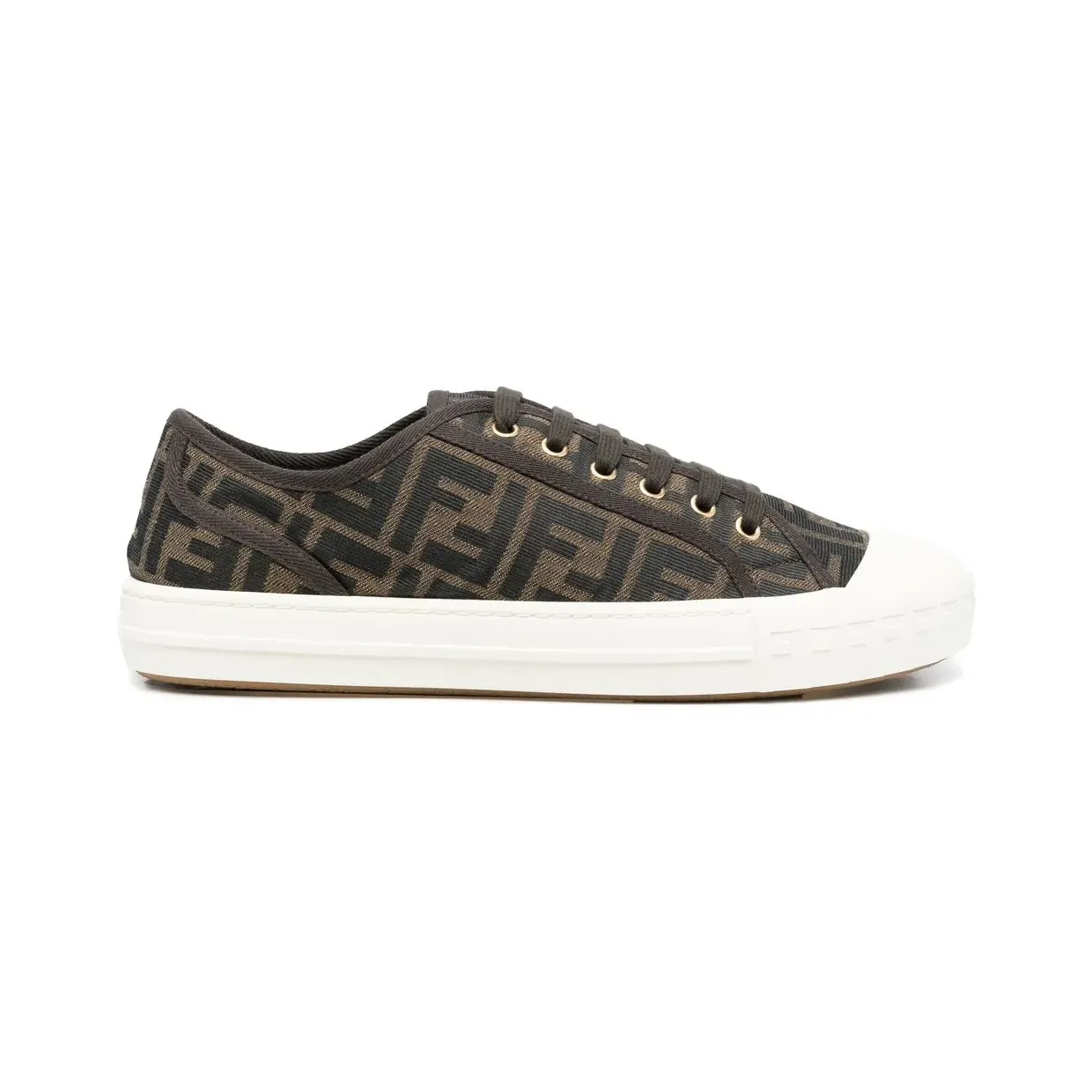 Fendi met jacquard logo “Brown” (7E1553AJZX)
