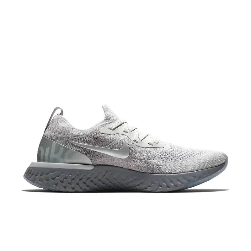 Nike Epic React Flyknit Vast Grey Metallic Gold (W) Vast Grey/Metallic Gold-Metallic Platinum-Gunsmoke-Atmosphere Grey (AV3048-070)