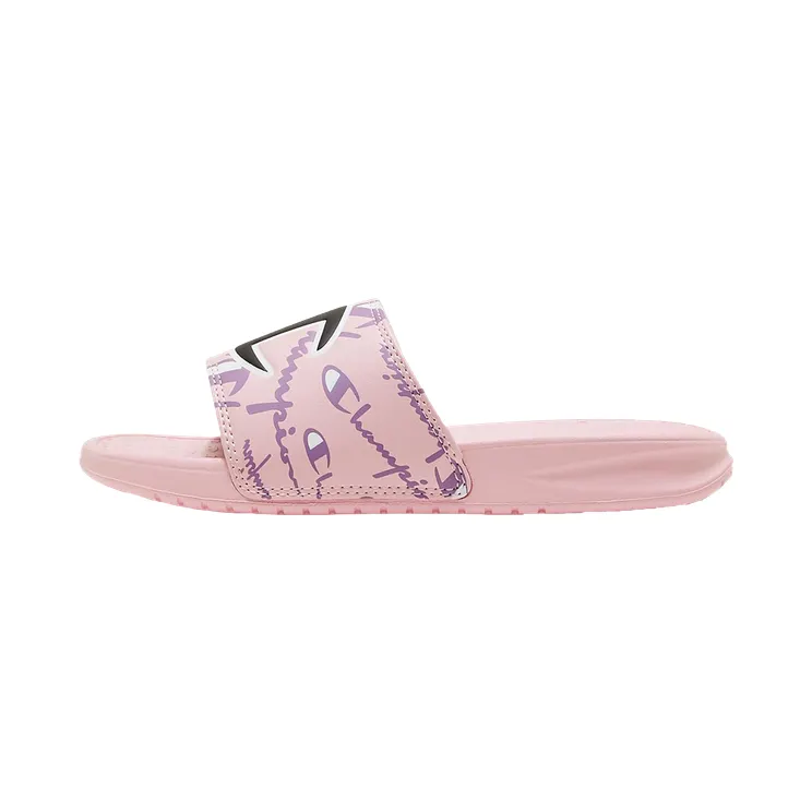 Champion Super Slides Warped PS “Pink Candy / White / Tinted Lavender” (CP101091P)
