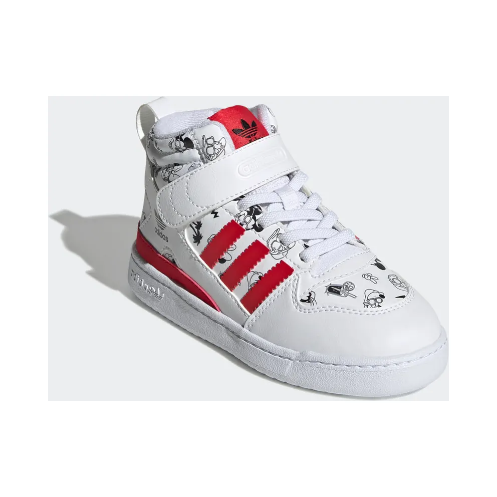adidas Disney Forum Mid 360 Cloud White / Vivid Red / Cloud White (GX0838)