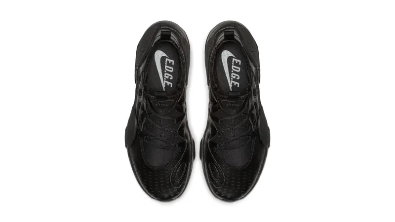 Nike Huarache E.D.G.E. Leather Triple Black Black/Black-Black (AV3598-002)