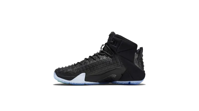 Nike LeBron 12 EXT Rubber City Black/Chrome (744286-001)