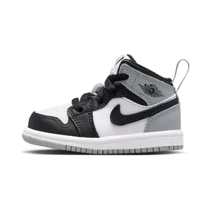 Jordan 1 Mid Barons “White / Light Smoke Grey / Black” (DQ8425-101)