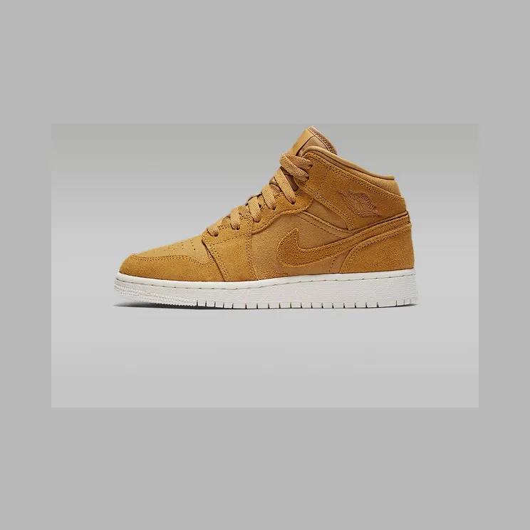 Air Jordan 1 Mid BG “Golden Harvest / Sail” (554725-725)