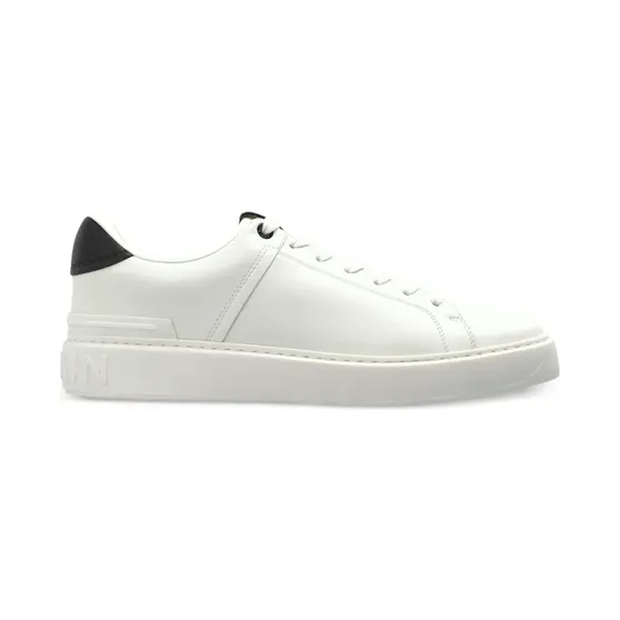 Balmain B-Court leren “White” (GM0VI288LVTR)