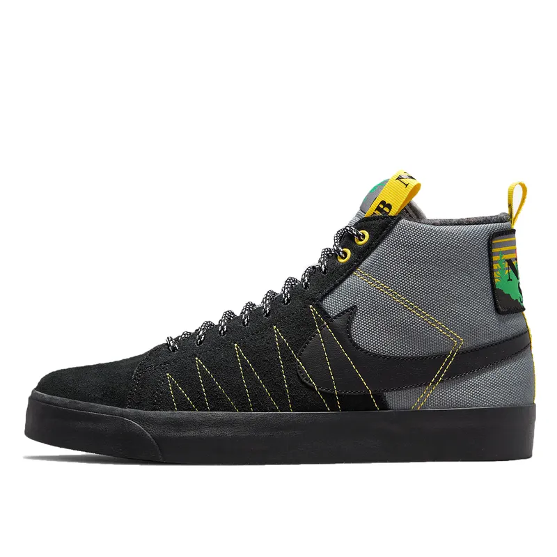Nike Zoom Blazer Mid Acclimate Cool Grey Yellow Strike (DC8903-001)