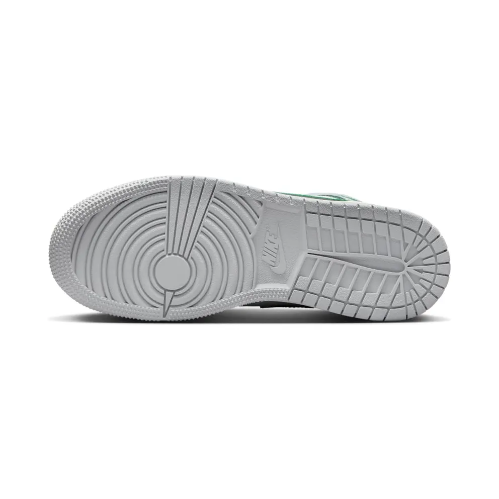 Jordan 1 Mid GS “White Pure Platinum Pine Green” (DQ8423-142)