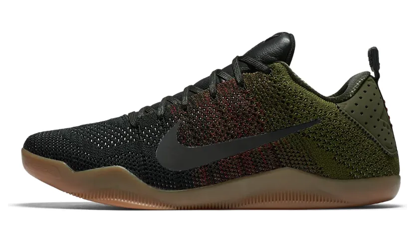 Nike Kobe 11 Elite Low 4KB Black Horse “Black / Rough Green / Team Red” (824463-063)