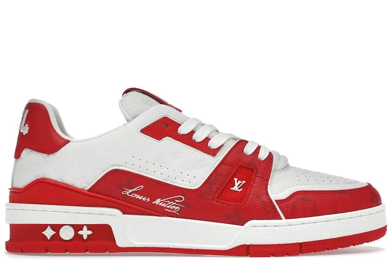 Louis Vuitton Trainer #54 Signature Red White (1AANFJ)