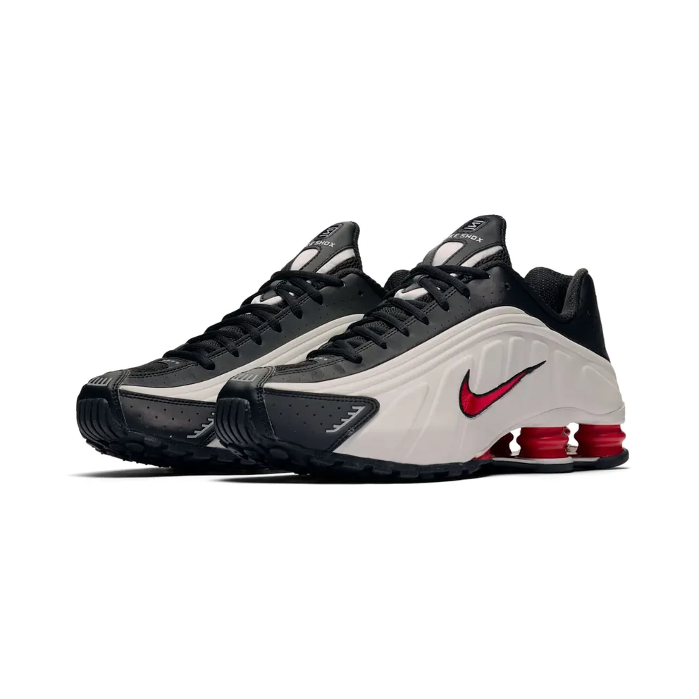 Nike Shox R4 Platinum Tint University Red Black Platinum Tint/University Red-Black (104265-050)