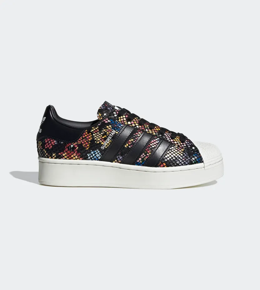 adidas Superstar Bold Core Black / Off White / Red (FW3701)
