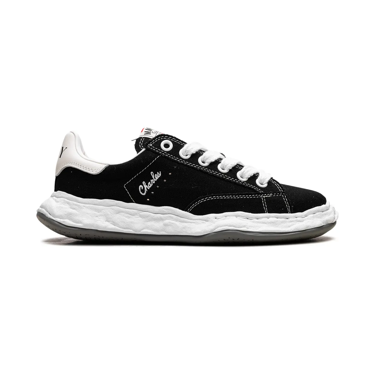 Maison Mihara Yasuhiro Charles Original Sole Low Canvas “Black” (A12FW703-BLK) (5)