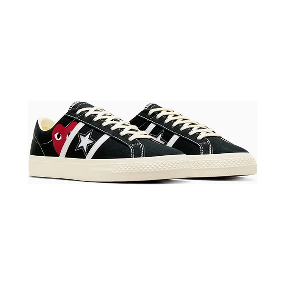 Converse x PLAY Comme des Garçons One Star Academy Pro Black/Egret/Red (A09870C)