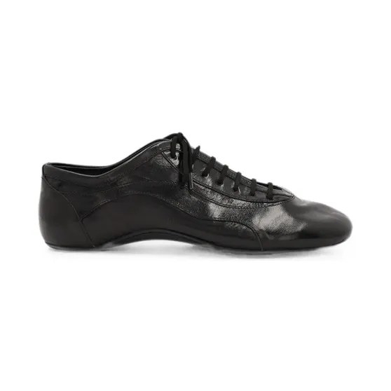 Dries Van Noten leather ballerina “Black” (2620217070103)