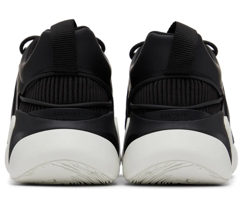 Balmain Black B-Runner Sneakers (XM1VI261LSDH) (4)