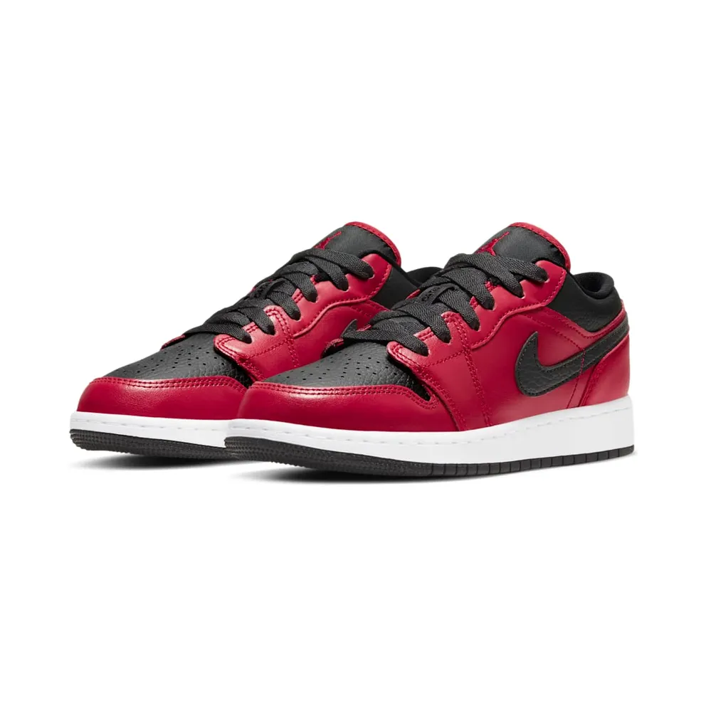 Jordan 1 Low Gym Red Black Pebbled (GS) Gym Red/Black/White (553560-605)