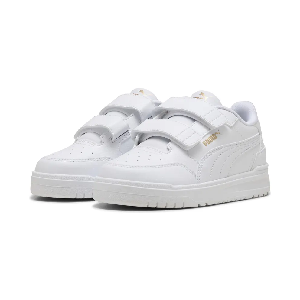 Puma Shuffle Downtown “Puma White / Puma White / Puma Gold” (403740_01)
