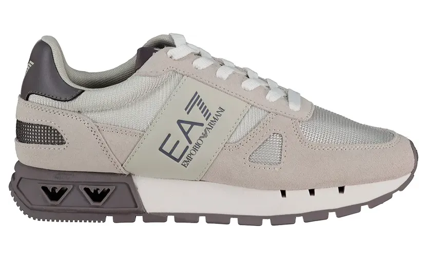 Ea7 Emporio Armani Sneakers mit Kontrasteinsätzen – Schwarz (X8X151XK354)