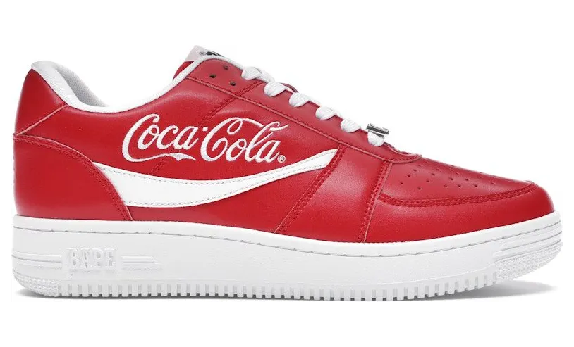 A Bathing Ape Bape Sta Low Coca-Cola Red (1G23191913-RED)