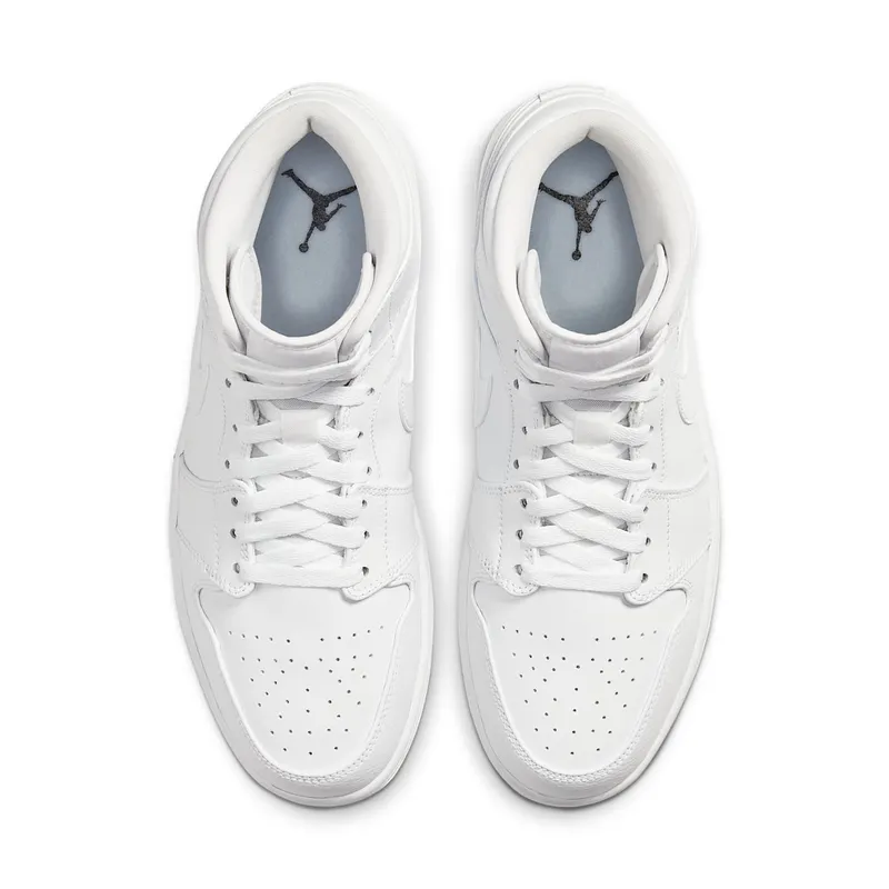 Jordan 1 Mid Triple White (2020) White/White (554724-126)